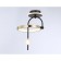 LED ceiling LED Ambrella Light, Linetech, FL66424, LED, 15 W, 1125LUM, 3000-6400K, black color, gold