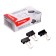 Paper clamps 15 mm, 12 pieces, black