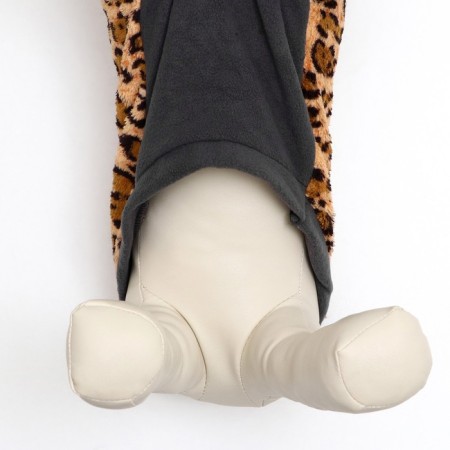 Sweatshop with a hood "Leopard", size L (DS 31, Osh 40, Osh 46 cm)-4