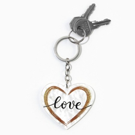 Acrylic key a keychain "Love", 5.2 x 6 cm-4