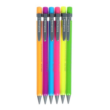Mechanical pencil Erichkrause "Delta", NV, Grifel D = 0.5 mm, three -sided, in the box, mix-10