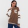 Jumper female, brown color, size One size (42-44)