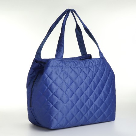 Road bag, 3 parts on zippers, blue color