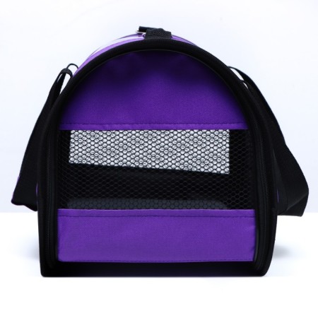 Bag-carrier with a window "Panoramic", 40 x 25 x 27 cm, purple-3