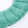 Soft cover on the lid and seat of the toilet (green)
