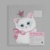 Thermalrotransfer with sparkles "Cat Princess", 15 × 20 cm