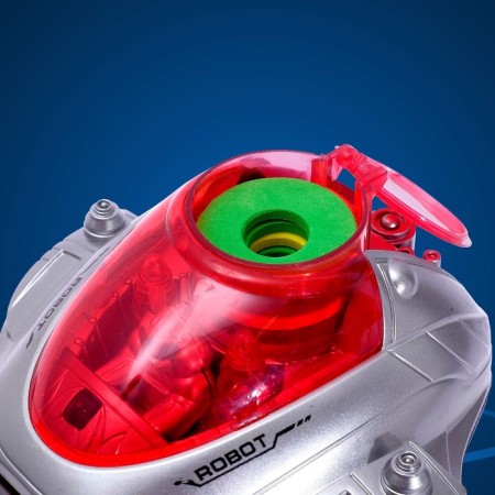 Robot radio -controlled "superbot", light and sound effects, shoots, works from batteries-5