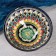 Rishtan ceramics "flowers" 15 cm, small, blue