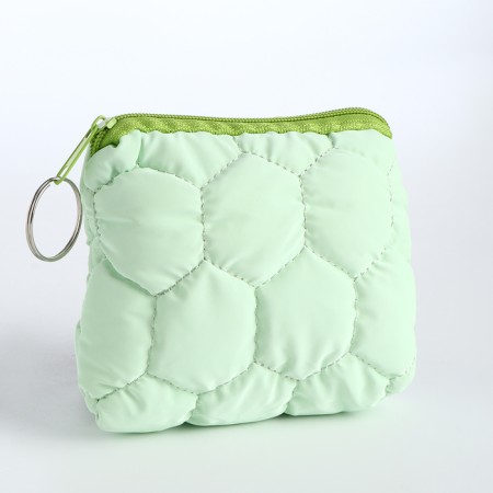 Women's wallet with lightning, green color-1