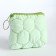 Women's wallet with lightning, green color