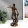 Souvenir Polystone "Femis - the goddess of justice" Bronze -blue 31.5x11x11 cm