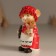 Polystone souvenir "Mouse in red with a white apron, with ginger liver" 7x5.5x11.5 cm