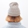 Women's hat minku, gray color, rr 56-58