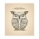 Set of napkins for setting the table "Sleeping owl", rectangular, size 32x46 cm, 4 pcs