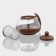 Glass teapot “Fantasy”, 750 ml, with metal sieve, color mix