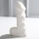 Vase for flowers "Anatomy", white, 5.5 x 16 x 8.5 cm.