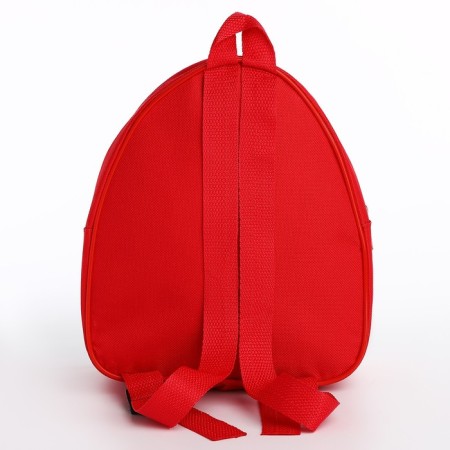 Baby backpack for the boy "Dino-dirug", 23x20.5 cm cm, lightning department, red color-4