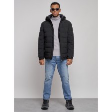 Sports male winter, size 52, black color