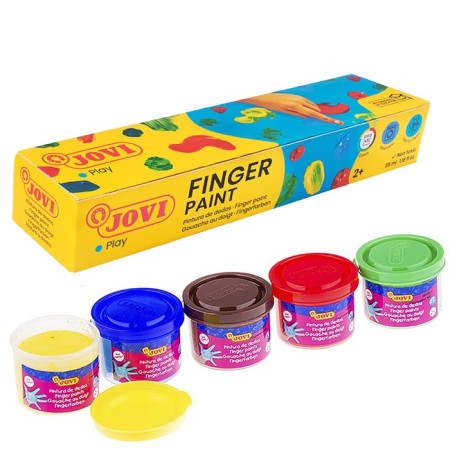 Finger paints 5 colors, 175 g, Jovi, for kids