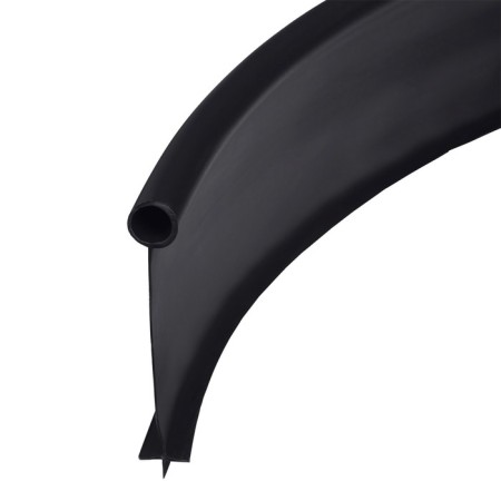 Border tape, 0.11 × 10 m, thickness 1 mm, plastic, black, kanta-9