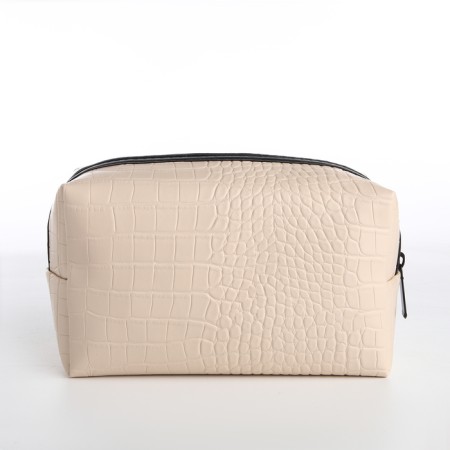 Lightning cosmetic bag, beige color-1