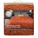 ARTI bedspread, size 210x230 cm, Terracotta color
