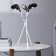 Taleser "3 clubs" 40 × 60 cm, 3 × 10 watts, aluminum, plastic, glow warm white