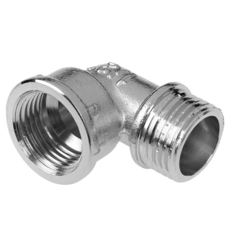 Aqualink corner, 1/2 ", external/internal thread, nickel -plated brass