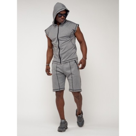 Sports suit men's, size 50-52, light-gray color-6