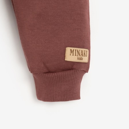 Children's pants minku, brown color, height 68-74 cm-5