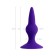 Anal plug KLAPSY, silicone, purple color, 10.5 cm, D = 3 cm