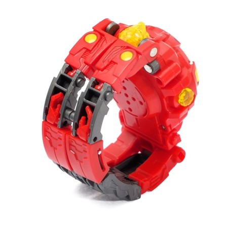 The clock "Clock", transforms into clocks, works from batteries, red color-4