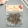 Screw-eye screw for fastening paintings, silver photographs (set 100 pcs) 1.8x0.9 cm