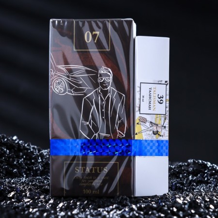 Men's perfume water Men`s Bomb "07 Status" (based on Creed), 100 ml + gift-1