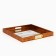 Plastic rectangular tray with a mirror "Strokes", 37 x 37 x 4.5 cm Soldier