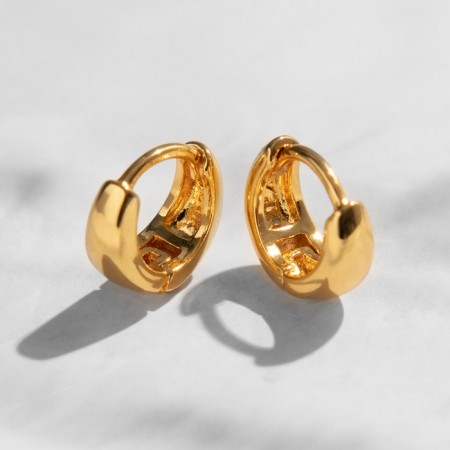 Xuping-ring earrings volume, d = 1.1 cm, color gold-1