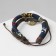 Bracelet Skin "Bright weaving" tree, color brown-blue, d = 8 cm