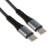 Type-C cable-Type-C, 3 A, 66 W, fast charging, fabric braid, 1 meter, gray