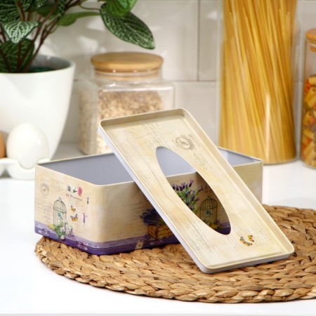 Lavender napkin stand, 21.5 × 12 × 7.2 cm-3