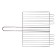 Grill grill, 260x320x65 mm, volumetric, chrome