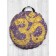 Pillow Sidushka "Buddhist OM", decorative, D = 52 cm