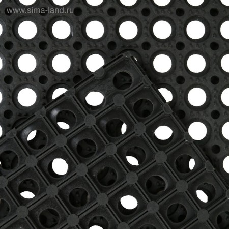 Muddy mud -bearded rug, 100 × 150 × 1.6 cm, black color-2