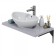 Santa mourning marble tabletop 805x35x450 mm, color Pimbir
