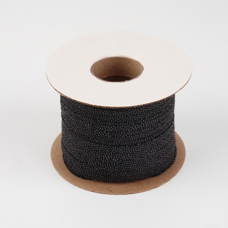 Non -woven ribbon, threaded, reinforced, 12 mm, 100 m, black color-2