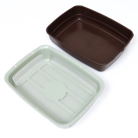 The tray is large with the Atlantis “Standard” net, 42 x 31 x 10 cm, chocolate-5