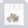 Loop for the casket metal curly silver set 8 pcs 2x2.1 cm