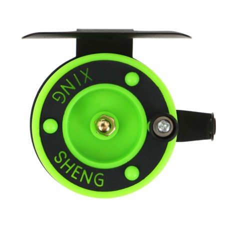 Inertial coil, metal plastic, diameter 5 cm, guide fishing lines, black-salad, 601d-3