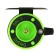 Inertial coil, metal plastic, diameter 5 cm, guide fishing lines, black-salad, 601d