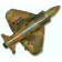 Foil ball 12 "Militari fighter" for a wand