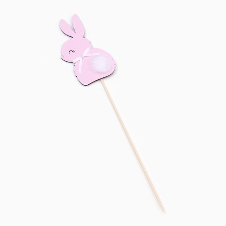 Topper "Bunny", 11x6 cm, pink-2